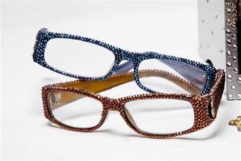 swarovski eyeglass frames with bling